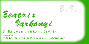 beatrix varkonyi business card